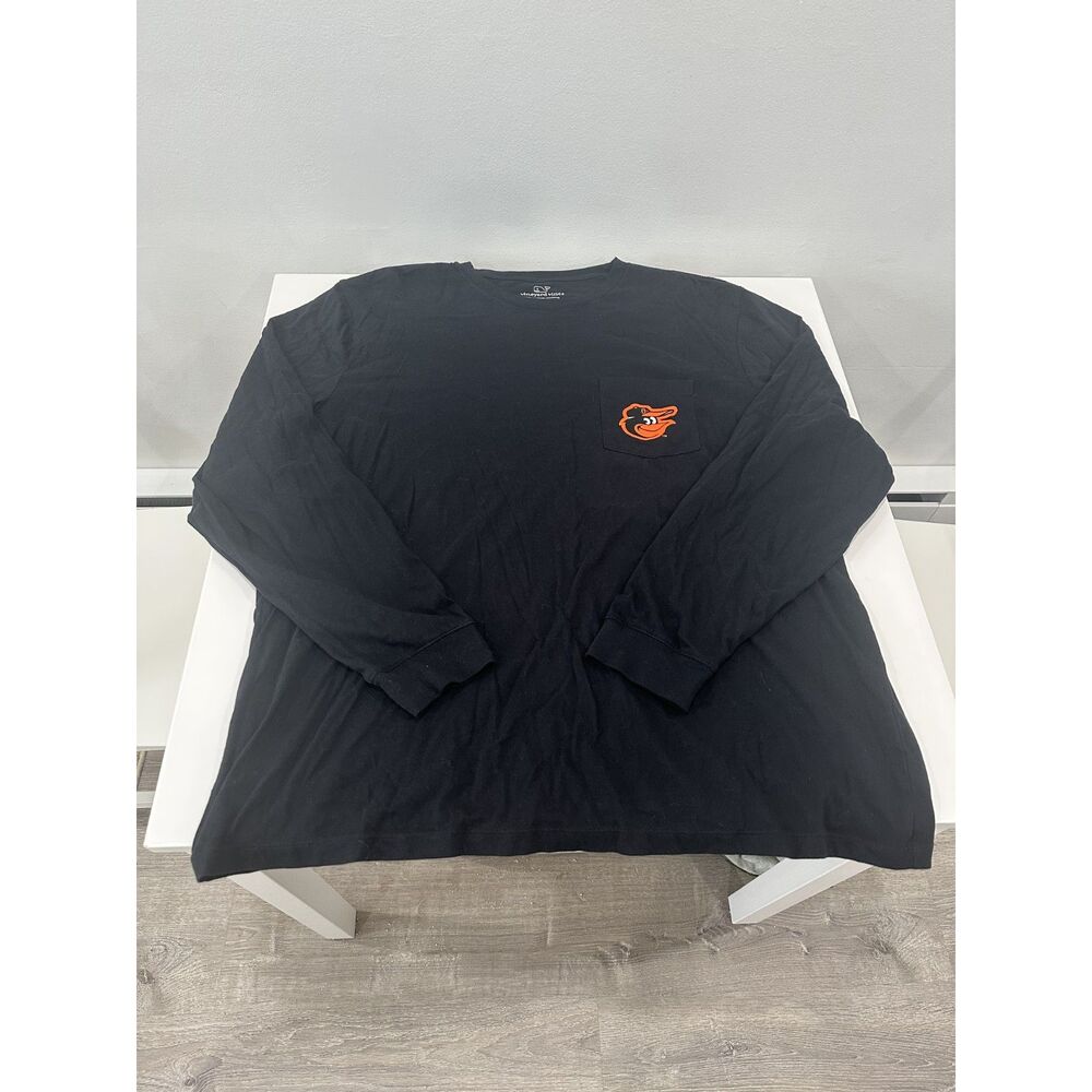 Vineyard Vines Baltimore Orioles Maryland Flag Whale Long Sleeve Shirt XXL